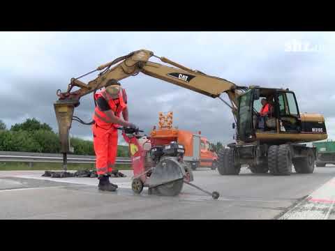 A1 bei Lübeck wegen Hitzeschäden voll gesperrt