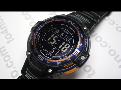 Casio Men's SGW-100-2BCF Twin Sensor Digital Display Quartz Black Watch