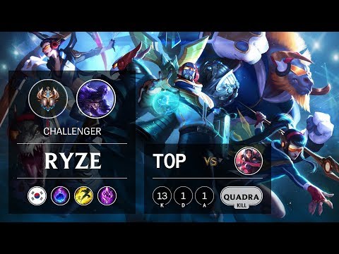 Ryze Top vs Irelia - KR Challenger Patch 9.10