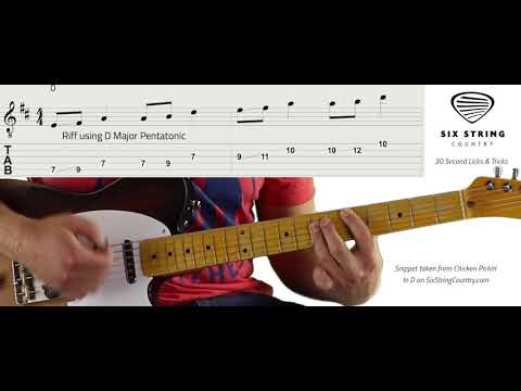 30 Second Licks and Tricks, Vol. 14 - D Pentatonic Riff