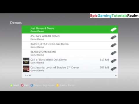 Tutorial For How To Uninstall The Metal Gear Rising Revengeance Demo From The Xbox 360's Hard Drive
