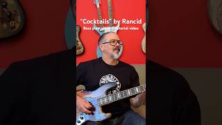 Here's a play-along video to the song “Cocktails” by Rancid on ‘Life Won’t Wait’ #bass #rancid