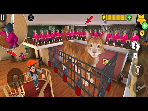Scary Teacher 3D Giant Cat Prank Multi Miss T Army Clones New Big Update!