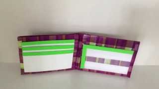 New Purple Plaid Duct Tape Wallet!!