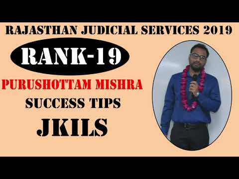 JKILS Law Institute - Purushottam Mishra sharing success tips