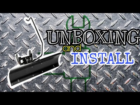 MTD 46 Inch Snow Plow/Blade On My Craftsman T240! 19A30017OEM
