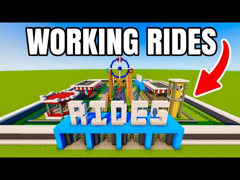 HOW TO MAKE A WORKING AMUSEMENT PARK in Minecraft