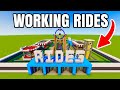 HOW TO MAKE A WORKING AMUSEMENT PARK In Minecraft