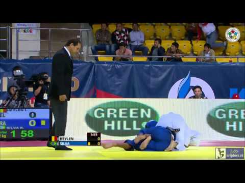 Judo 2013 Grand Prix Almaty: Heylen (BEL) - Silva (BRA) [-52kg] semi-final