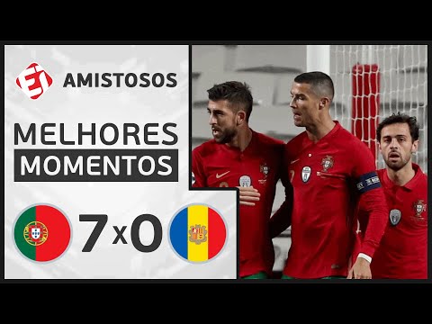 Gols e lances de Portugal x Andorra