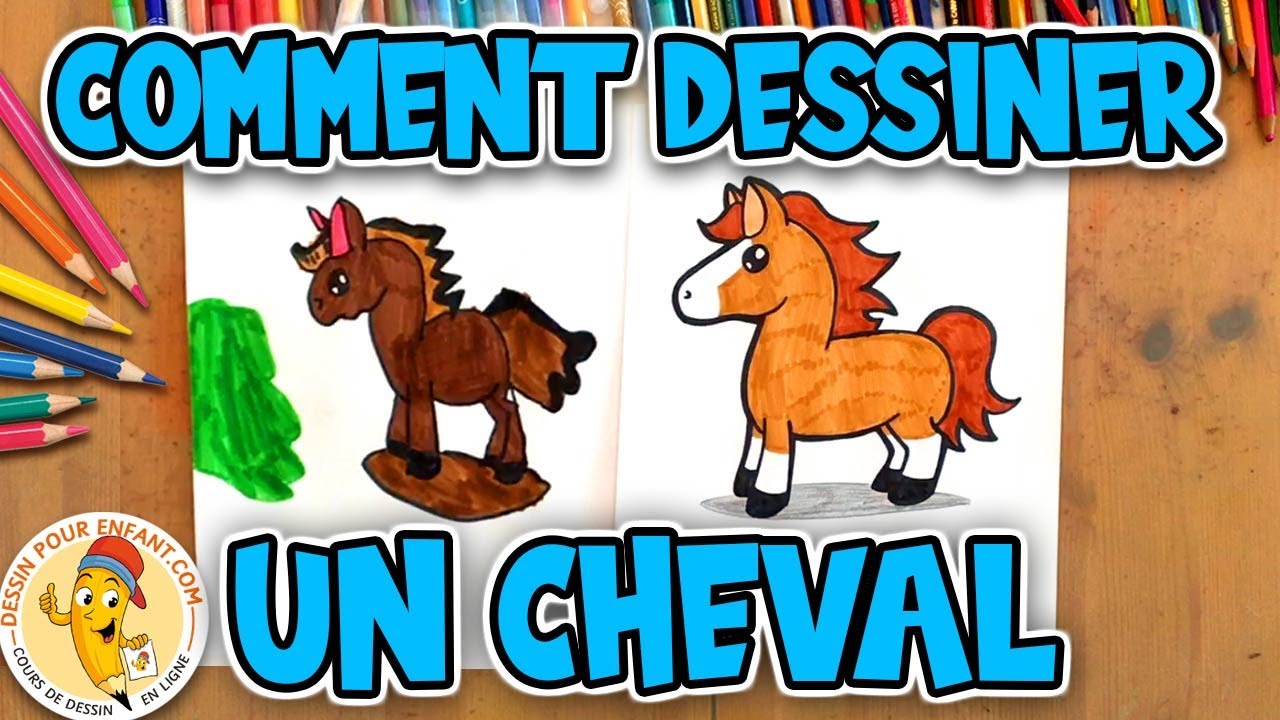 Comment dessiner un CHEVAL facilement | Dessin Pour Enfant