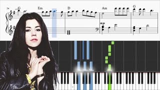Marina And The Diamonds - Lies - Piano Tutorial + SHEETS