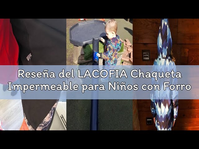Vídeo relacionado con LAUSONS Chaqueta Impermeable Niño - Chubasquero Camuflaje con Capucha - Cortavientos con Forro Polar para Niños Verde militar 12-13 años / 160cm