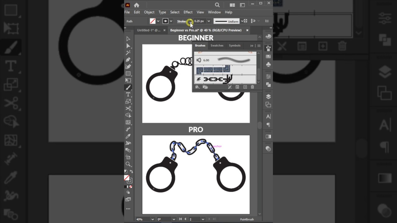 Adobe illustrator 2026 - Simple trick to create chain #adobeillustrator #vector #tips