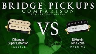 Video thumbnail for DiMarzio SUPER DISTORTION vs TONE ZONE - Passive Bridge Guitar Pickup Comparison Tone Demo by Mike Stamper