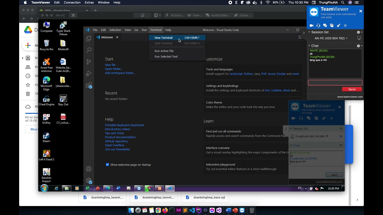 Support đồ án - Website bán cây cảnh - Cài đặt lần 1