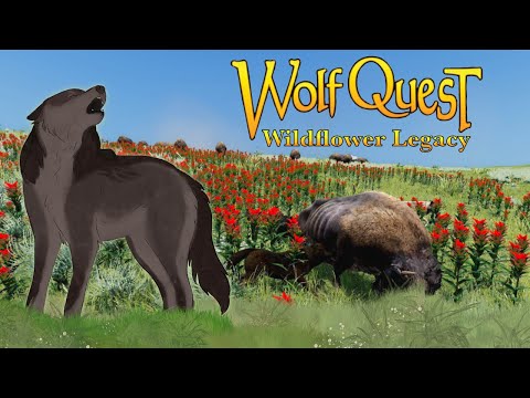 Hunting BISON?!?!🍁🍄Wolf Quest: Wildflower Legacy #11 (Geode)