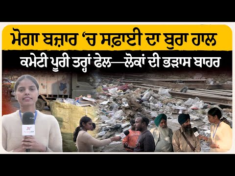 ਮੋਗਾ ਬਜ਼ਾਰ ‘ਚ ਸਫ਼ਾਈ ਦਾ ਬੁਰਾ ਹਾਲ: ਕਮੇਟੀ ਪੂਰੀ ਤਰ੍ਹਾਂ ਫੇਲ—ਲੋਕਾਂ ਦੀ ਭੜਾਸ ਬਾਹਰ!