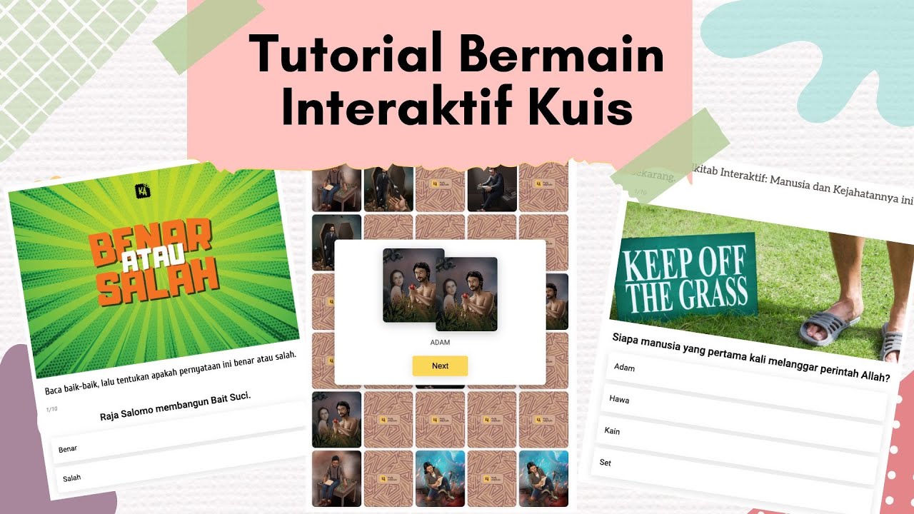 Main game Alkitab di website Kuis Alkitab