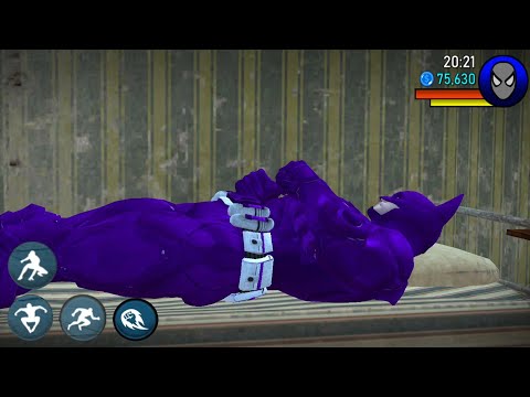 Batman in Amazing Spiderman Games - Flying Rope Hero City Rescue Battle (Power Spider 2) GamePlay