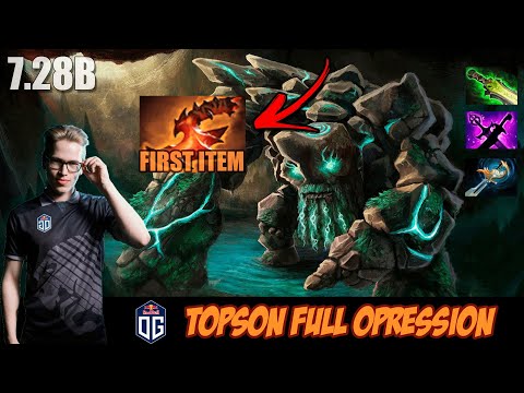 TINY OVERWHELMING BLINK FIRST ITEM | OG.Topson Gameplay Patch 7.28b - FULL MATCH