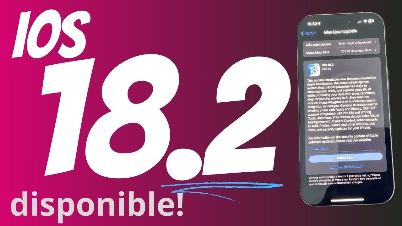 iOS 18.2 disponible ! Apple Intelligence, Podcast, Safari,... Nouveautés etbugs sur iPhone