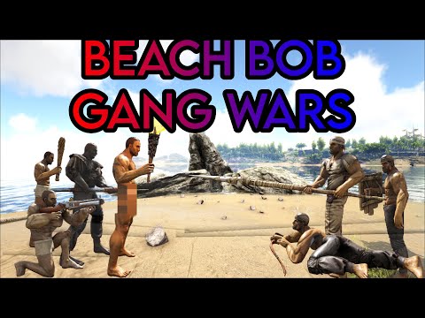 Leading Some Boys In a Beach Bob Gang War