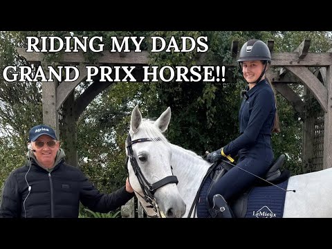 Riding My Dad's GRAND PRIX dressage horse | Lusitano Power 😍🔥