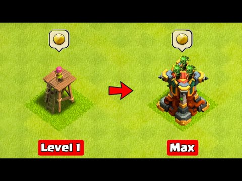 Clash of Clans Defense Upgrade Level 1 to Max TH 16