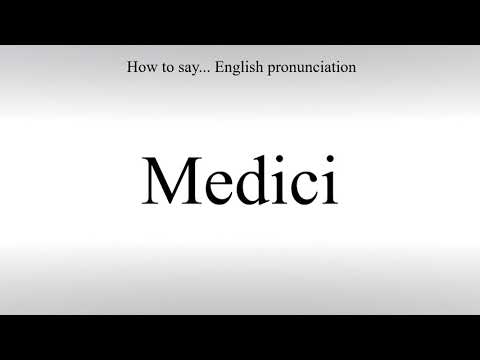 How To Pronounce Medici - How To Say: American pronunciation