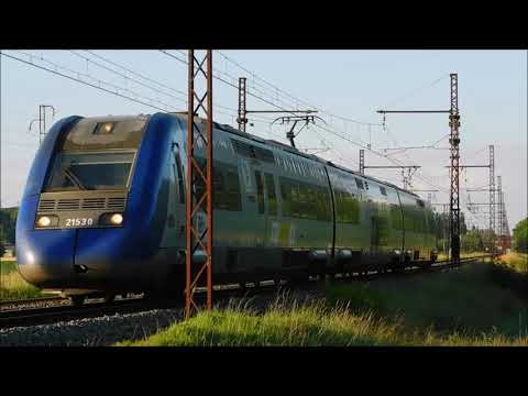Trafic VFLI (Euro 4000), TER (Z 21500) et FRET SNCF (BB 75000) à Chouzy-sur-Cisse