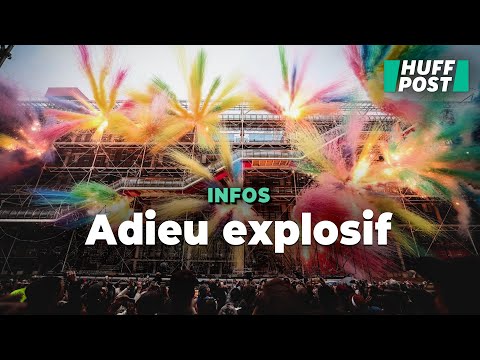 Le Centre Pompidou dynamité dans un feu d’artifice impressionnant pour célébrer sa fermeture