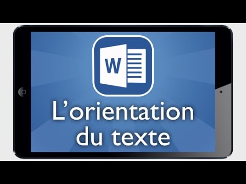 comment modifier l'orientation d'une video