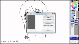 Drawing an anime character in Pixia