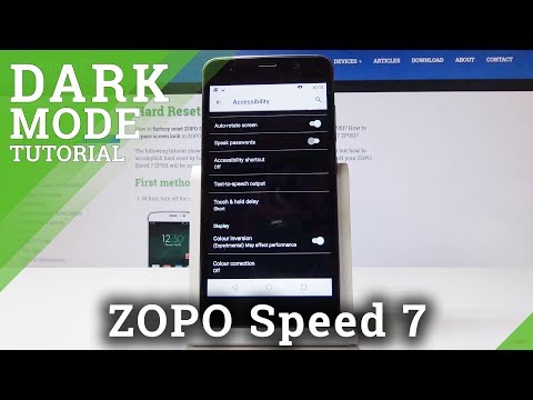 How to Activate Color Inversion in ZOPO Speed 7 - Enable Dark Theme