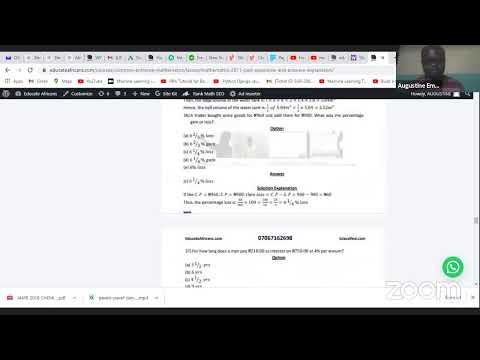 Common Entrance Maths 2011 past questions and answers