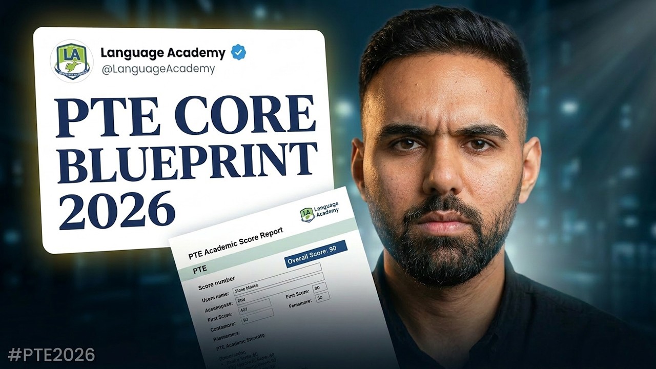 PTE Core 2026 Masterclass: Only Video You Need - CLB 10 Tips & Templates for Every Module