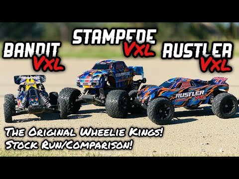 Traxxas | Stampede vxl | Rustler vxl | and Bandit vxl | Run and Comparison!
