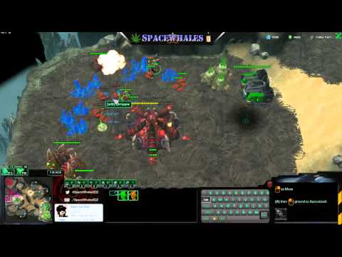 SC2 HotS 1v1 - Master Terran - TvZ / Akilon Wastes / Furious Drunken Comeback