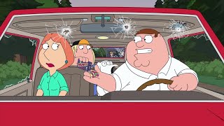 Download lagu Family Guy - Peter is pursued by two shotgun-wielding employees mp3