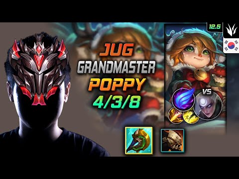 GrandMaster Poppy Jungle vs Diana - 천상계 정글 뽀삐 신파자 난입 - LOL KR 12.5