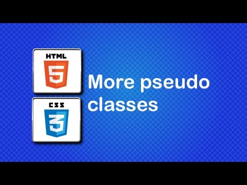 HTML5 and CSS3 Beginner Tutorial 24 - More pseudo classes