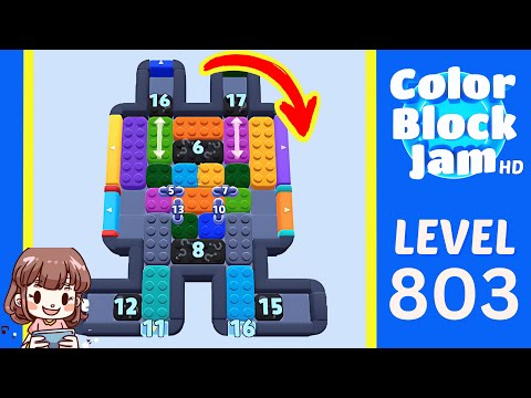 Color Block Jam Level 803 Solution Walkthrough