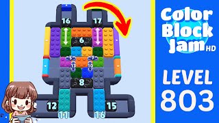 Color Block Jam Level 803 Solution Walkthrough
