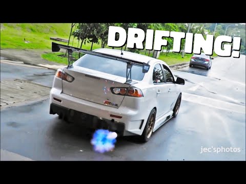 BEST OF Mitsubishi Lancer SOUNDS Compilation - Anti-Lag, Flames, Drifting!