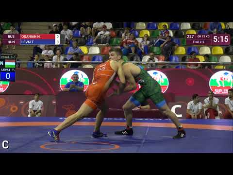 BRONZE GR - 72 kg: N. OGANIAN (RUS) v. T. LEVAI (HUN)