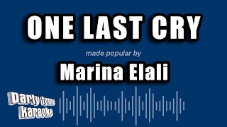 Marina Elali - One Last Cry (Versão Karaokê)