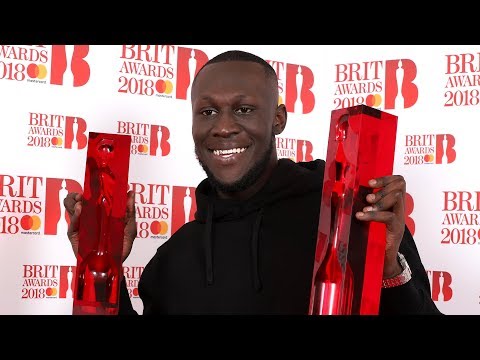 Stormzy reacts to winning two BRITs | The BRIT Awards 2018
