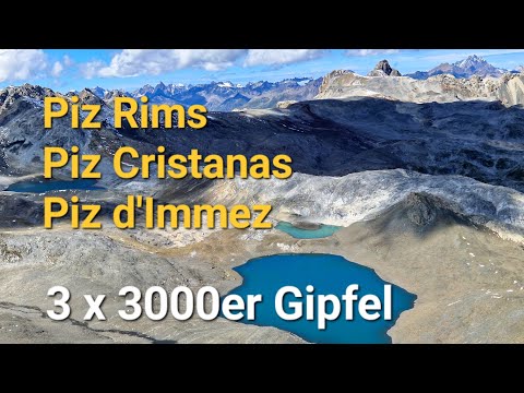 Piz Rims, Piz Cristanas, Piz d'Immez - 3 x 3000er Gipfel in einer Tour im Engadin (T3+/T4-)