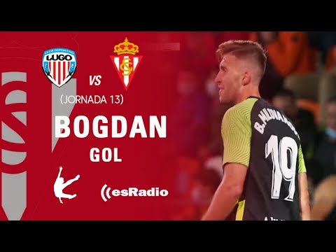 BOGDAN MILOVANOV [1-1] - Jª13  LUGO vs REAL SPORTING (ESRADIO ASTURIAS)